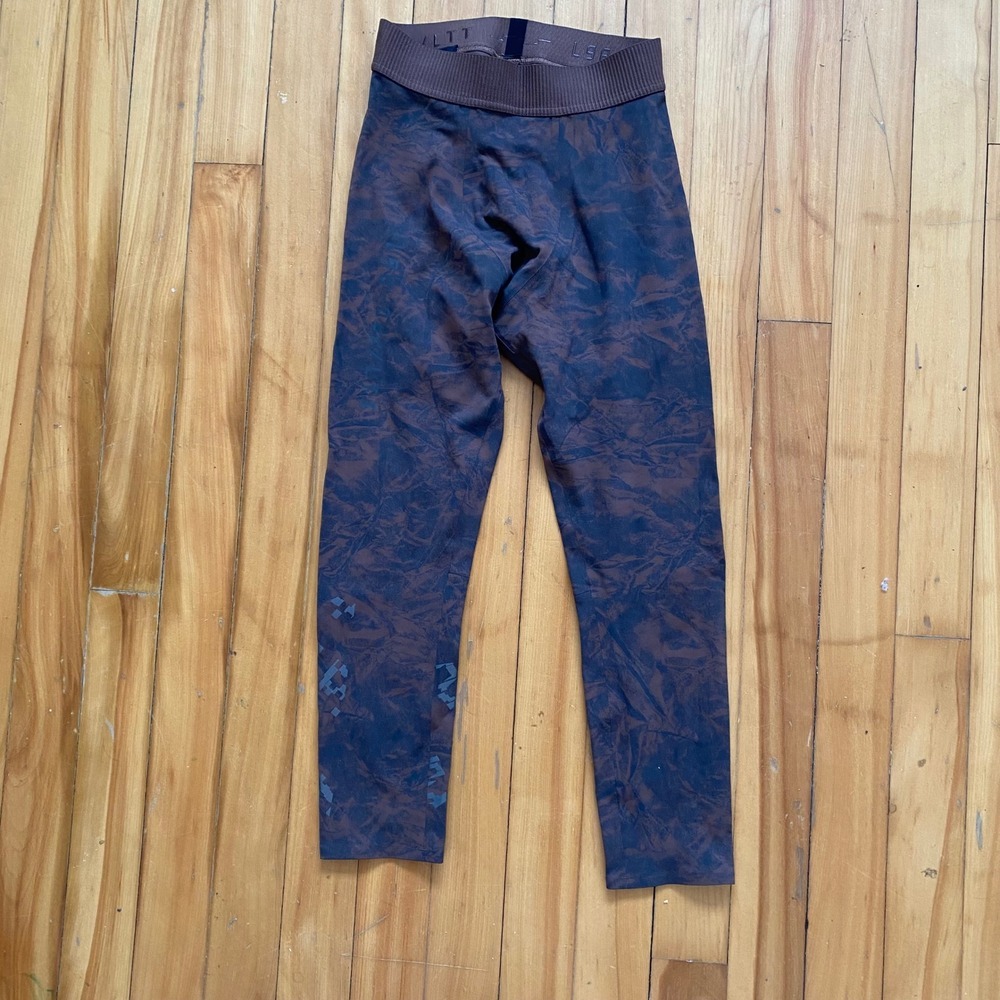 Lululemon License to Train Mens High Rise Print Leggings Camo Brown Black Size S